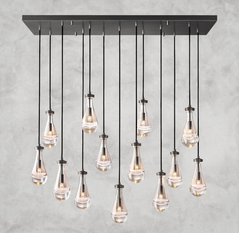 Rain Rectangular Chandelier 54", 72"